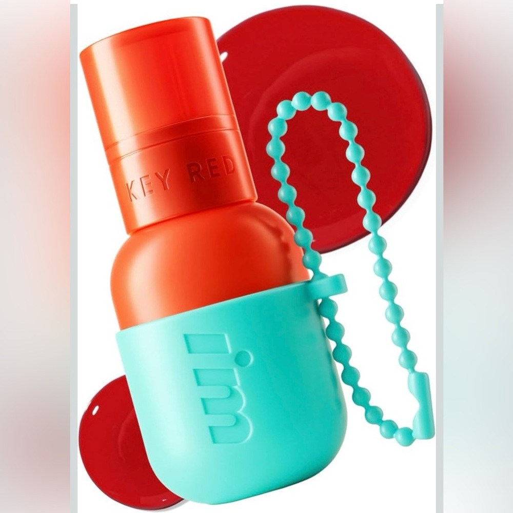 ⭐️BNIB⭐️ I’M MEME~Color Key Ring Water Gel Lip Tint ~KBeauty~Orange (💥FREE GIFT)